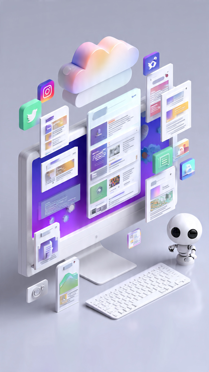 Plataforma de criação de conteúdo automático